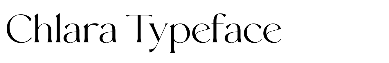 Chlara Typeface